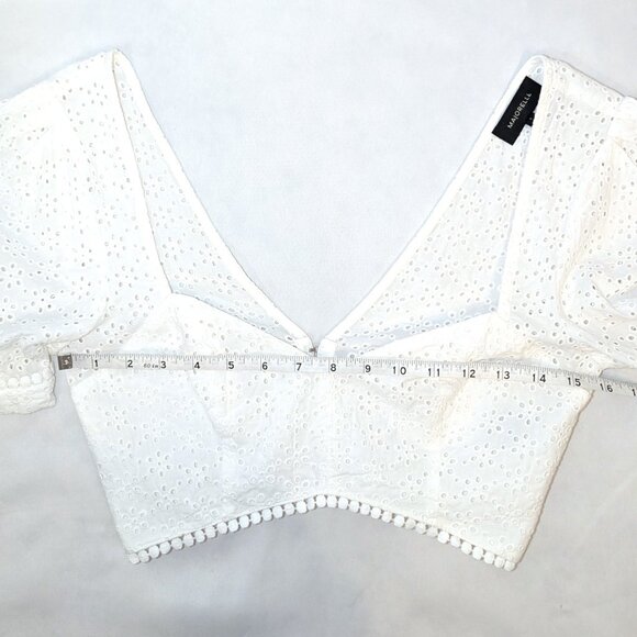 NWOT Majorelle | Revolve White Eyelet Crop Top "Franca" Coquette | Size Small - Picture 9 of 12